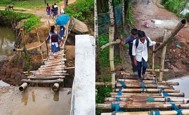 জাফলংয়ে ব্রিজ যেন গলার কাঁটা