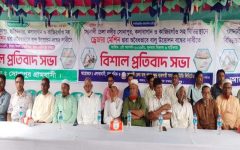 সোনালী চেলা নদী রক্ষায় আন্দোলনের হুঁশিয়ারি এলাকাবাসীর