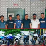সিলেট সীমান্ত দিয়ে ভারতীয় মোটরসাইকেল চোরাচালান, কুমিল্লায় ৯ জন গ্রেপ্তার