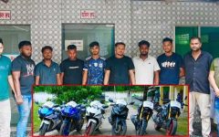 সিলেট সীমান্ত দিয়ে ভারতীয় মোটরসাইকেল চোরাচালান, কুমিল্লায় ৯ জন গ্রেপ্তার