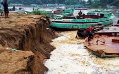 সুনামগঞ্জের হাওর গিলছে বালু মাফিয়ারা