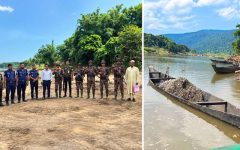 জৈন্তাপুরে টাস্কফোর্সের অভিযান: ১২ বারকি নৌকা ধ্বংস, ৫০ হাজার টাকা জরিমানা