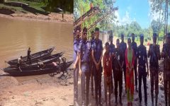 জৈন্তাপুরে টাস্কফোর্সের অভিযান, ২৭ নৌকা ধ্বংস