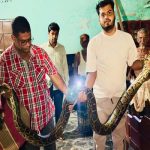 শ্রীমঙ্গলে খাটের নিচে ১৬ ফুটের অজগর