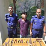 কুলাউড়ায় ডাকাতির প্রস্তুতিকালে দেশীয় অস্ত্রসহ গ্রেপ্তার ১
