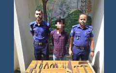 কুলাউড়ায় ডাকাতির প্রস্তুতিকালে দেশীয় অস্ত্রসহ গ্রেপ্তার ১