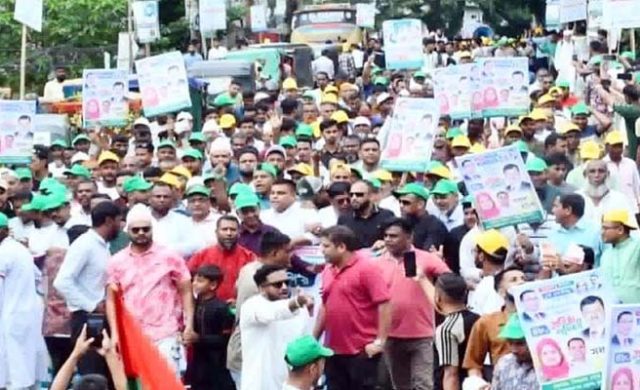 ৪৮তম প্রতিষ্ঠাবার্ষিকীতে বিশ্বনাথে বিএনপির বিশাল আনন্দ র‌্যালি