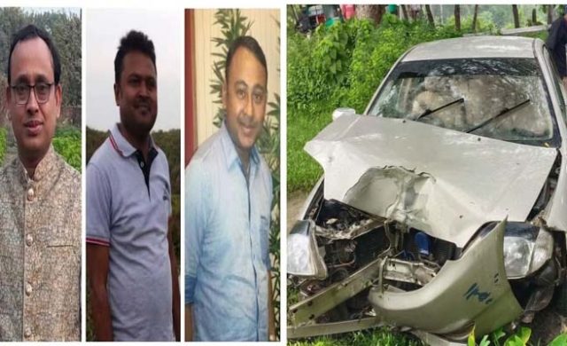 কুলাউড়ায় দুর্ঘটনায় তিন সাংবাদিক আহত