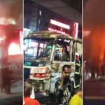 রাজধানীর মিরপুর ও মধ্য বাড্ডায় ৩ বাসে অগ্নিসংযোগ, যাত্রাবাড়িতে ককটেল বিস্ফোরণ