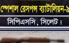 সিলেটে চা-বাগান থেকে এয়ারগান উদ্ধার