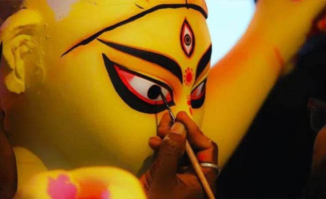 মহালয়ায় দেবীপক্ষের সূচনা, সিলেটের মণ্ডপে মণ্ডপে শুরু পূজার প্রস্তুতি
