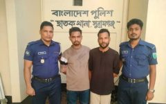 ছাতকে নিষিদ্ধ ছাত্রলীগের দুই নেতা গ্রেফতার