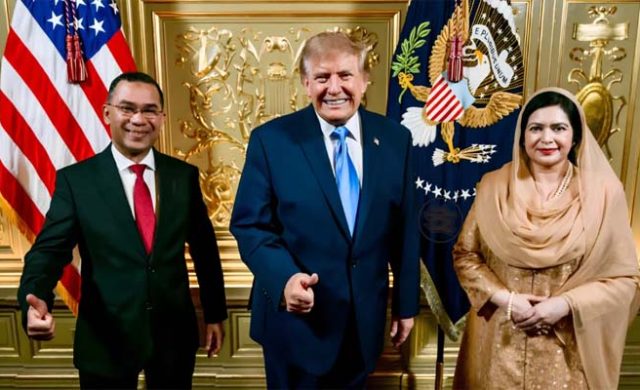 ট্রাম্পের সঙ্গে ছবি প্রকাশ করলেন প্রধানমন্ত্রী তারেক রহমান