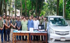 মৌলভীবাজারে সীমানা পিলার ও কয়েন বিক্রির নামে প্রতারণা, গ্রেপ্তার ৪