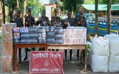 কানাইঘাট ও জৈন্তাপুরে বিপুল পরিমাণ ভারতীয় পণ্য উদ্ধার