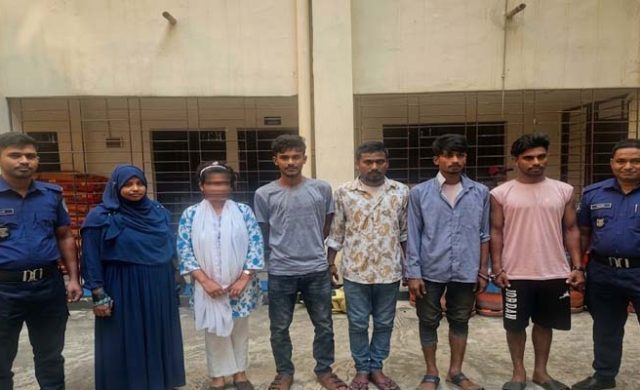 গোয়াইনঘাট পুলিশের তৎপরতায় রক্ষা পেলেন নববধূ, আটক মানবপাচারচক্রের ৪