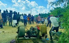 জাফলংয়ে টাস্কফোর্সের অভিযানে ২০টি পাথর উত্তোলনের মেশিন ধ্বংস