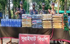 কানাইঘাট সীমান্তে বিজিবির পৃথক অভিযান, ১৬ লাখ টাকার ভারতীয় পণ্য জব্দ